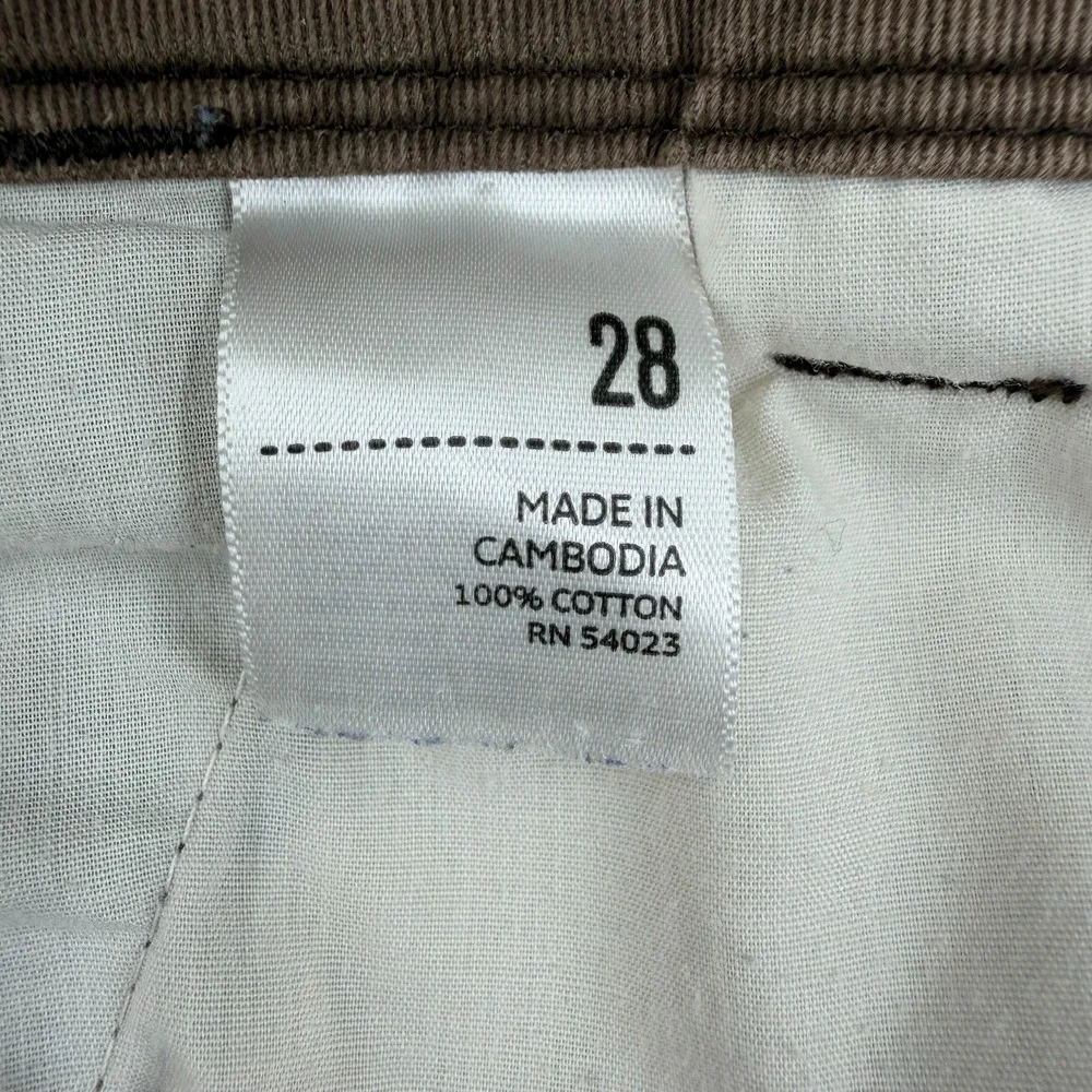 Vintage Old Navy Cargo Shorts Mens Size 28 Brown Military Heavyweight Canvas Y2K